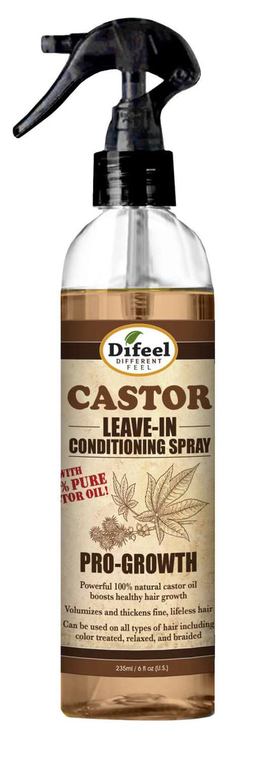 Difeel Pro-Growth Castor Leave-In Conditioning Spray (8.5 fl oz / 250 mL) - ANNS BEAUTY SUPPLY